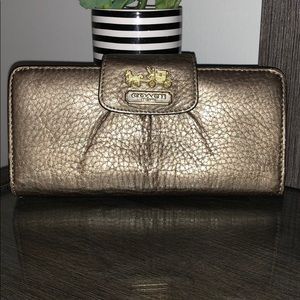 Coach Bronze Gold Wallet